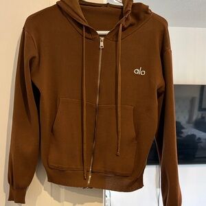 Brown Co Ord Zip-Up Hoodie and pant set *no tags*